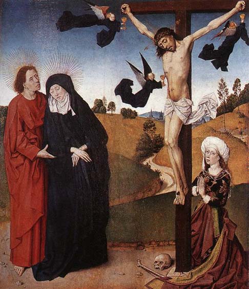 Christ on the Cross with Mary, John and Mary Magdalene